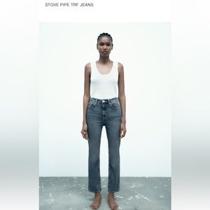 Zara stove pipe jeans